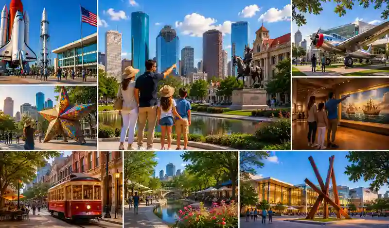 Houston historical attractions showcasing museums, landmarks, parks, public art, and space heritage for today's visitors.